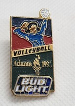 Atlanta Olympics 1996 Volleyball Bud Light Lapel Hat Pin Olympic Torch - £4.00 GBP