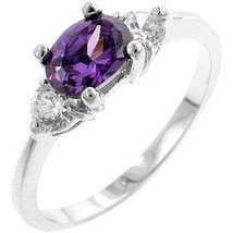 Oval Sonnet Cubic Zirconia Ring - $21.05