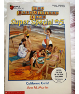 The Babysitters Club Super Special Californis Girls #5 Vintage Book Ann ... - $13.80 CAD