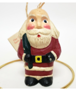 Bath &amp; Body Works Santa Claus hand-carved Christmas Ornament 3.5&quot; 1995 - £15.72 GBP