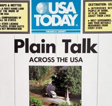 1987 Plain Talk USA Today Vintage 1st Edition 50 States Trivia W/Dust Jacket  - £24.04 GBP