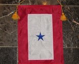 AES 12x18 Embroidered One Star Blue Military Service 300D Nylon Flag 12&quot;... - $18.44