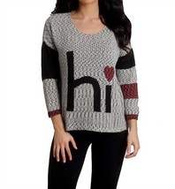 French Kyss crochet &quot;hi&quot; top in Frost Multi - size S - $51.48