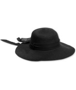 INC International Concepts Removable Tie Packable Floppy Black Hat - €12,81 EUR