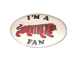 Northwood Panthers Nappanee, Indiana “Im A Panther Fan” Vinatge Pin Button - £10.92 GBP