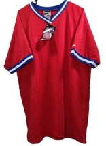 Vintage Bike Athletic Baseball Jersey Shirt Mens Xxl Red/Blue 90s Nos Nwt Blank - £27.56 GBP