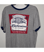 Budweiser Red and Gray Short Sleeve Tee - €12,70 EUR