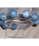  	 GORGEOUS PACIFIC BLUE SEA CORAL LINK BRACELET - $190.18 MXN