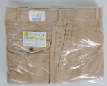 Vtg NWT Lands End Mens Natural Tan Cotton Blend Corduroy Pants 42 / 27 - £19.78 GBP