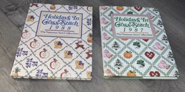 Holidays In Cross Stitch 1987 &amp; 1988 The Vanessa Ann Collection Set Of 2 - £4.34 GBP