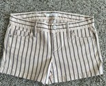 LOFT Ann Taylor Light Pink Shorts With Navy Pinstripes Women’s Size 00 - £9.77 GBP