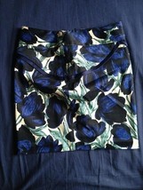 PATRIZIA LUCA Cotton Blend Multicolor Abstract Floral Print Mini Skirt SZ 2 - $60.41 CAD
