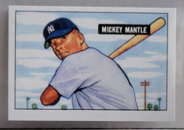 Mickey Mantle 1951 Bowman Rookie Card #253 Rc Reprint Yankees NM- Cond. - £9.73 GBP