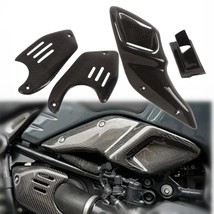 Carbon Fiber Motorcycle Intake Shorter Pipe Cover Side Protector Heat-shield Dec - $383.71