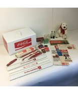 Lot of Vtg Coca Cola Merch Plush Plastic Lid Minis Knife Bus Coupons Ads... - £140.52 GBP