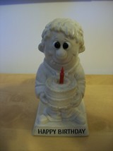 Russ Berrie Sillisculpt figurine 1970 &quot;Happy Birthday&quot; - £10.22 GBP