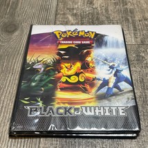 Pokemon Trading Card 4-Pocket Binder &quot;Black and White&quot; for Collectors - £14.61 GBP