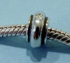 Biagi Raised Ring SPACER Italian European Bead for Charm Bracelets - $7.00