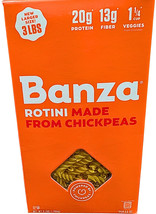 Banza Chickpea Rotini Made from Chickpeas 3 Pound Box EXP 06/2027 - $397.03 MXN