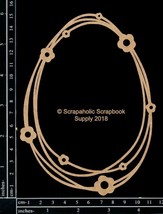 Scrapaholics Laser Cut Chipboard 1.8mm Thick-Easter String Frame, 6&quot;X4.5&quot; - $7.38