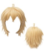 Blonde Short Cosplay Wig Heat Resistant Synthetic Hair - £26.43 GBP