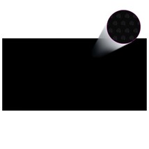 vidaXL Pool Cover Black Polyethylene with air chambers 157.5 x 78.7 in - $84.98