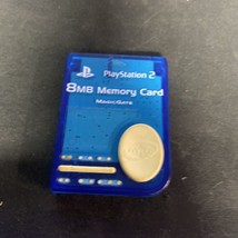 Sony PlayStation 2 PS2 Memory Card Magic Gate Clear Blue 8MB - $9.90