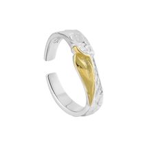 Handmade Mixed Color 925 Sterling Silver Gold-Plated Adjustable Ring - Women&#39;s F - £24.50 GBP
