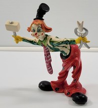 N) Vintage Fontanini Resin Dentist Clown Figurine Mallet with Tooth - $24.74