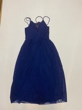 ASOS Wedding Lace Mesh Dress in Navy UK 6 (exp149) - £25.08 GBP