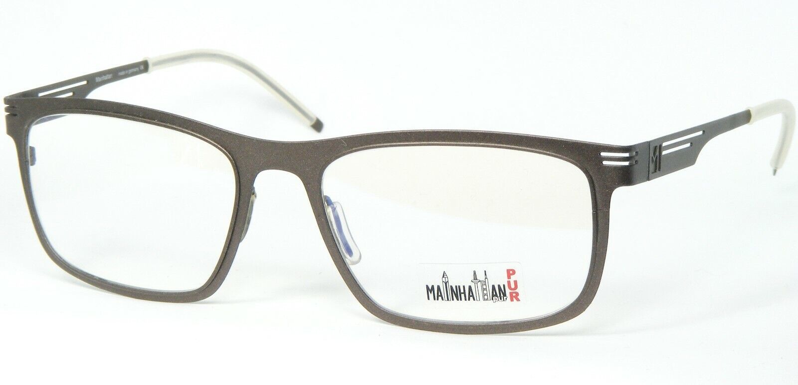 Mainhattan 8356 142 Gommato Glitter Marrone Pittura Occhiali da Sole 55-... - $156.31