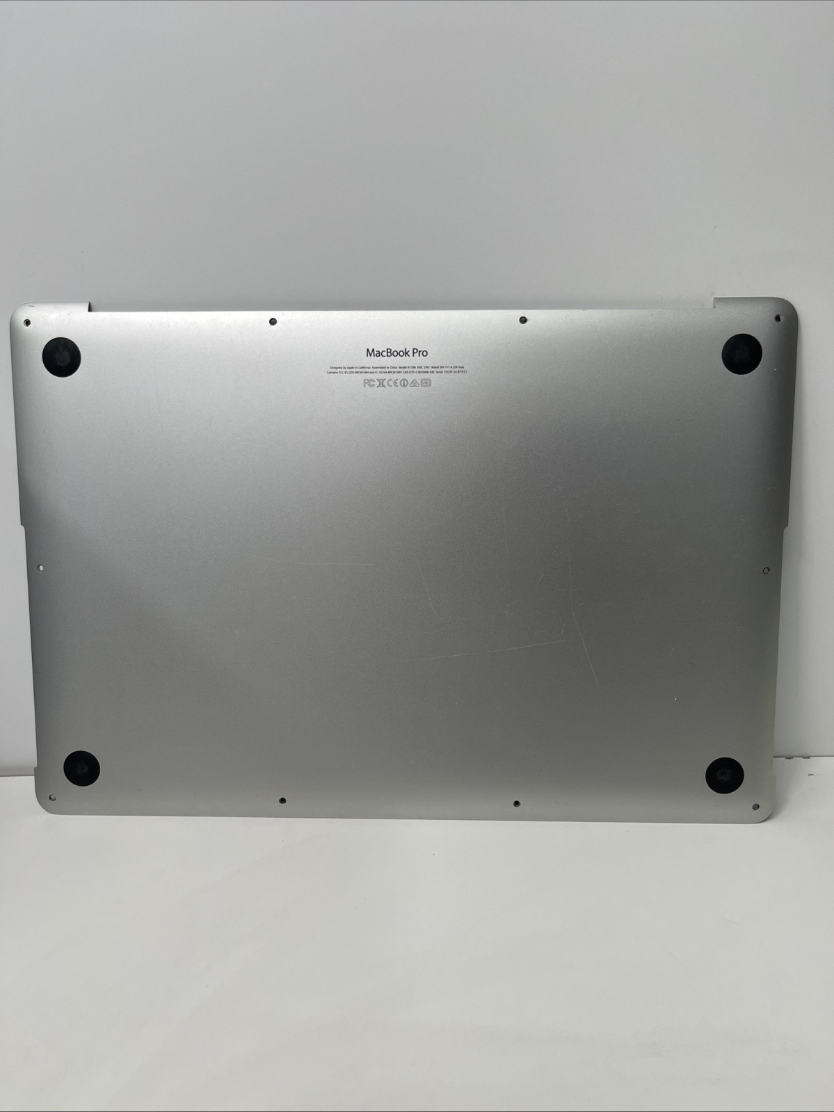 Apple MacBook Pro Retina 15” A1398 (2012-2015) Bottom Case/Cover-Silver/... - $11.87