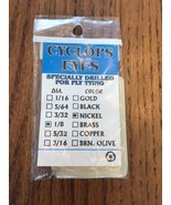 CYCLOPS EYES 1/8 EYC3255 NICKEL 24/PKG Ships N 24h - €5,10 EUR