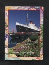 Postcard Queen Mary Seaport Ship Scorpion Submarine Long Beach CA - £3.92 GBP
