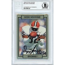 Ozzie Newsome Auto Cleveland Browns 1990 Action Packed On-Card Autograph Beckett - £76.88 GBP