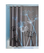 InterDesign Bathroom Shower Curtain Thistle Gray/Blue Modern Decor 72&quot;! ... - £14.89 GBP