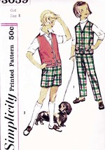 Child&#39;s PANTS &amp; JACKET Vintage 1950&#39;s Simplicity Pattern 3059 Size 8 - £9.43 GBP