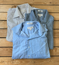 Lot Of 3 John W. Nordstrom Men’s Button Up Long Sleeve Shirts Size 16-33 D1 - £24.47 GBP