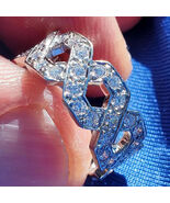 TIFFANY &amp; Co DIAMOND Eternity PLATINUM Wedding Band Anniversary Ring Siz... - $11,870.25