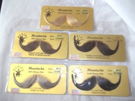 Mustache Human Hair Professional Rubies # 2013 Greys Browns Blonde Handl... - £6.29 GBP