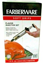 Flavor Injector Set Soft Grips Farberware Injector, 2 Needles &amp; Storage Case - £11.07 GBP