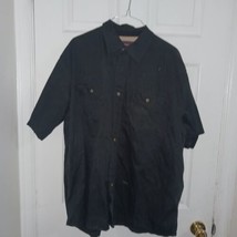 Wrangler Shirt XL Button Front Shirt Men Black - £8.18 GBP