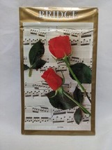Vintage Piatnik Rose On Music Sheet Bridge Score Pad Sealed - $26.72