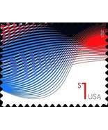 2015 $1 Patriotic Wave, Billowing Flags Scott 4953 Mint F/VF NH - £1.74 GBP