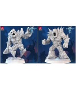 3D Printed STL Miniatures Granite Golems The Frost City 2 28 - 32mm War ... - €18,60 EUR+