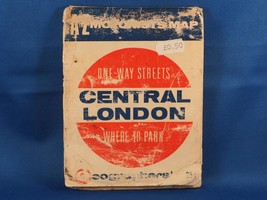 Vintage Géographes One Way Streets Carte Central London Where Pour Park - $40.53