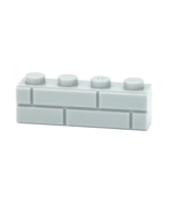 SM Grey Brick 1X4 Construction Brick Piece Custom Minifigures  - $10.79 CAD
