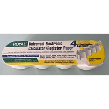 Royal Universal 4 Roll Electronic Calculator Register Paper New Sealed - $9.87