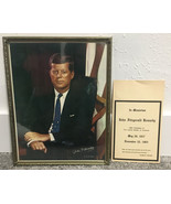 Vintage John F Kennedy JFK Portrait ~ Photo by Fabian Bachrach - 11&quot; x 14.5 - £120.74 GBP