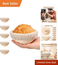5-Inch Rattan Proofing Basket Set – Perfect for Sourdough Enthusiasts - $73.21